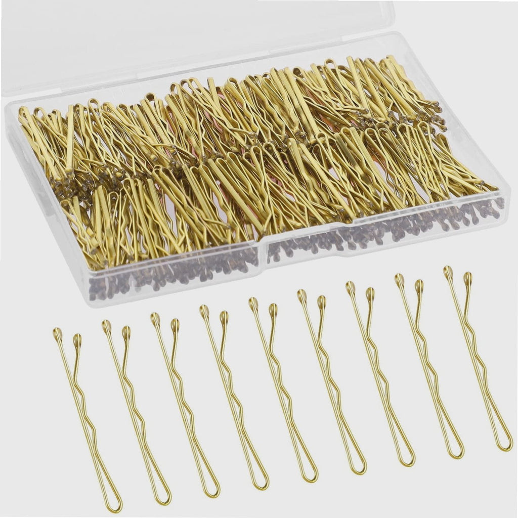 250Pcs 1.38 Inch Mini Bobby Pins, Small Blonde Bobby Pins Hair Bobby Pins for Buns Hair Pins with Storage Box, Valent...