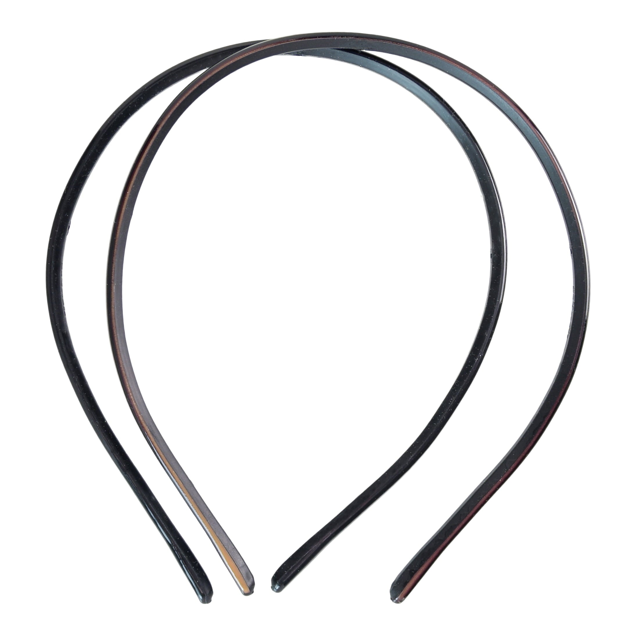 Flexible Skinny Plastic Headbands, Multicolor, 2 Count - Image 4