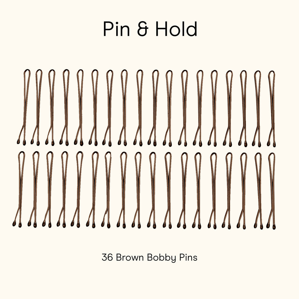 Conair Styling Essentials Mini Bobby Pins, Smooth Brown, 36 Count - Image 6