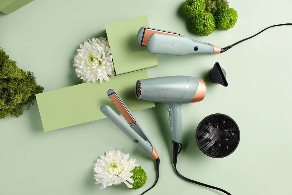 Remington Botanicals™ 1" Flat Iron, Ceramic, Micro-Conditioners, BotaniCare Setting, Green - Image 5