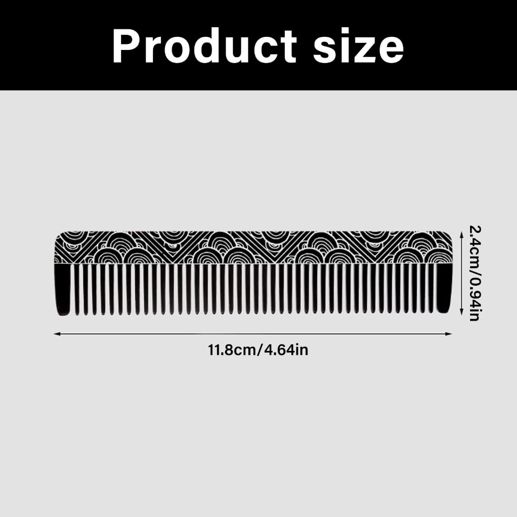 Professional Metal Mustache Comb For Men Compact Stainless Steel Beard Styling Tool Portable Grooming Essential - Image 5