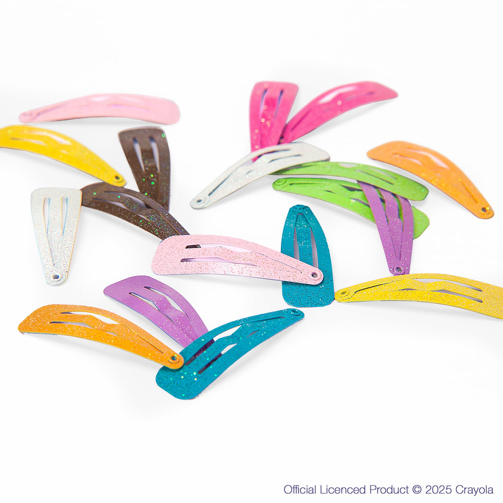Enchante Crayola Kids Snap Hair Clips for Girls, 18 Count - Image 3