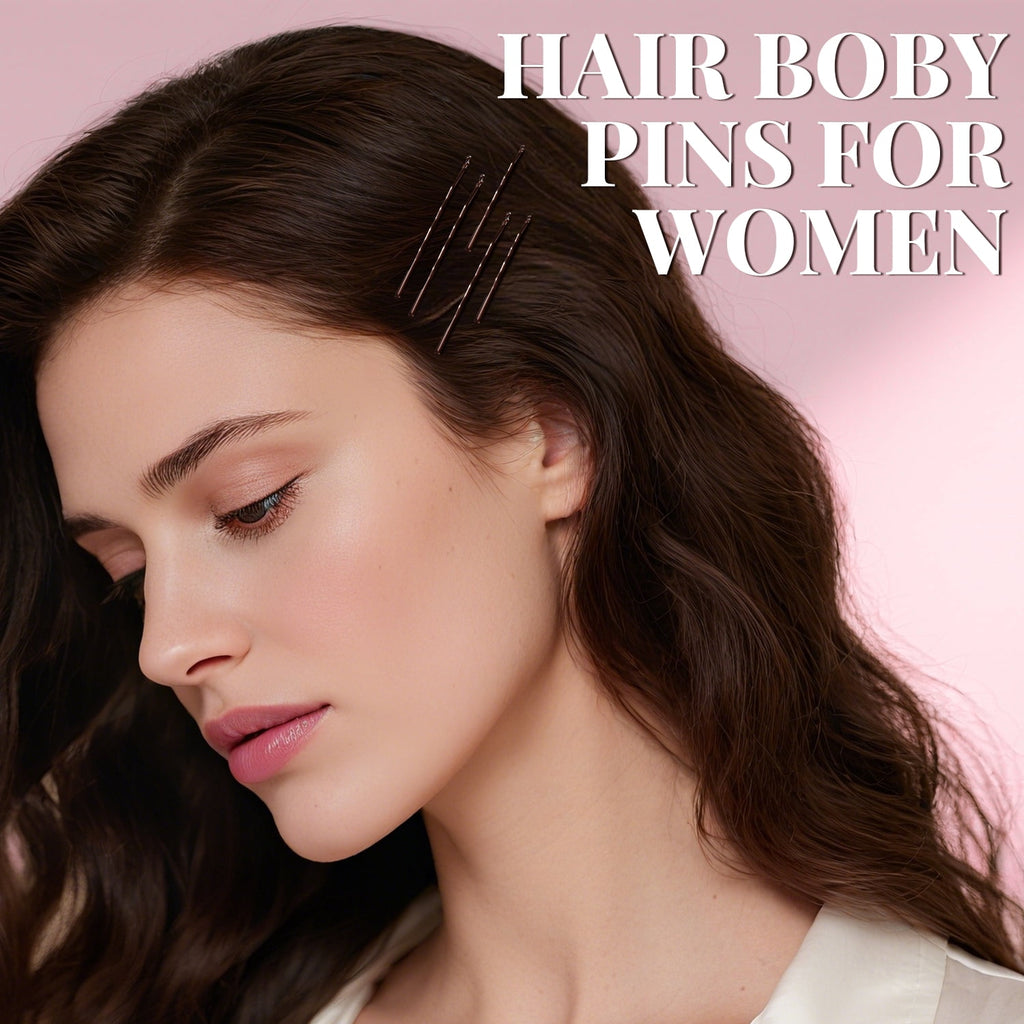 MORGLES 415 Pcs Bobby Pins & Hair Ties Kit, 200 Rubber Bands Brown & Clear 100 Bobby Pins 100 U-Shaped Pins 10 Hair Nets 5 Cotton Ties for B - Image 4