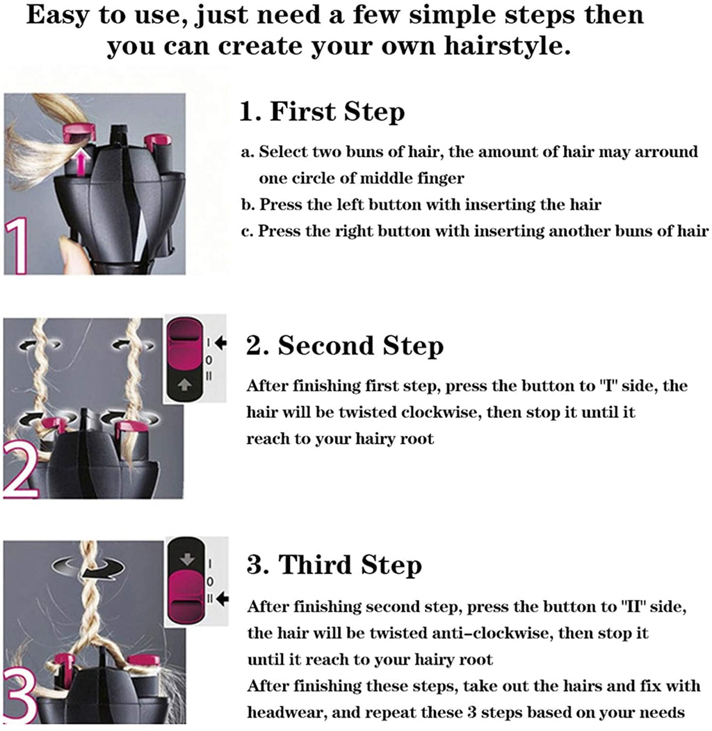 Electronic Quick Twist Hair Braiding Tool Automatic Hair Braider Machine Braid Maker Hair Styling Tools - Image 6