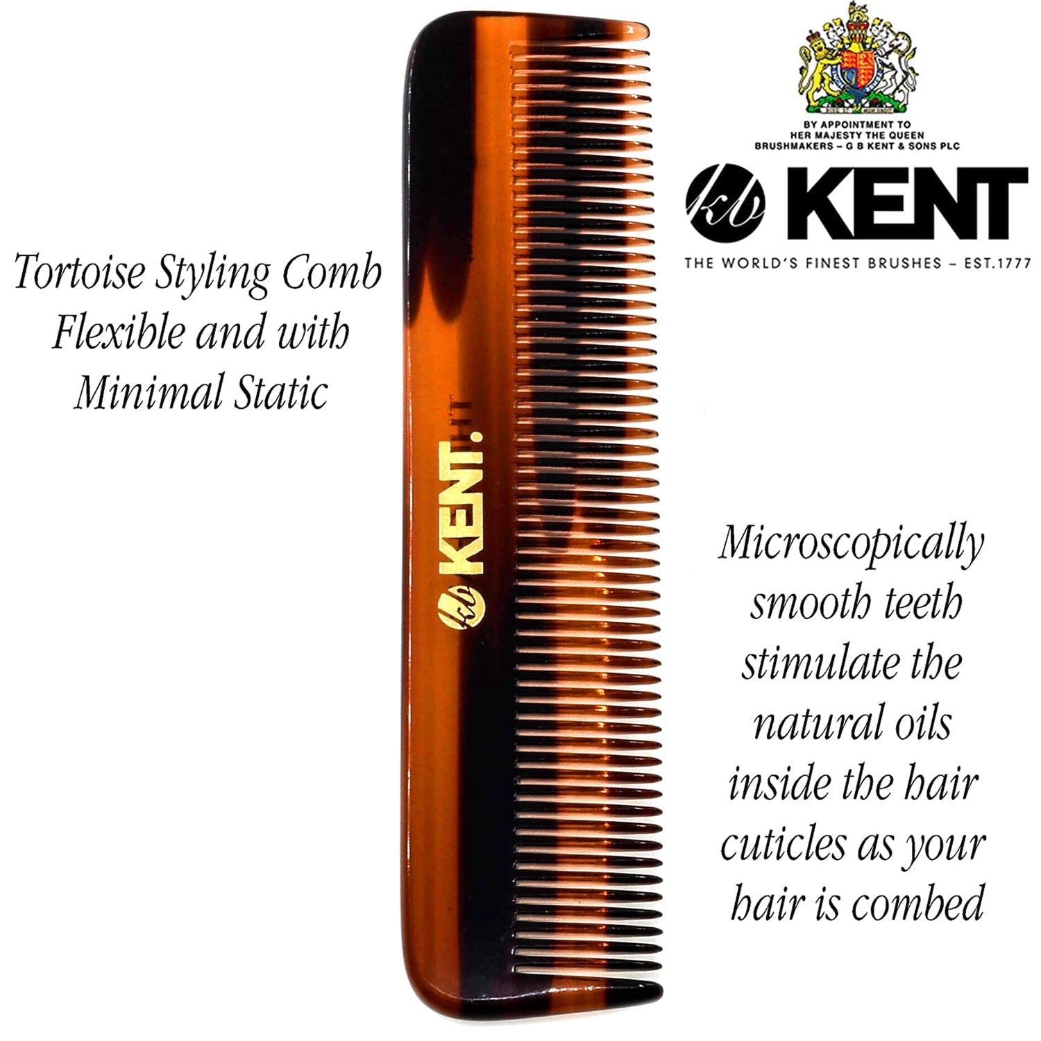 A Handmade All Fine Tooth Saw Cut Beard Comb - Pocket and Travel Comb - Styling Comb or Wet Comb for Fine or Thinning... - Image 5