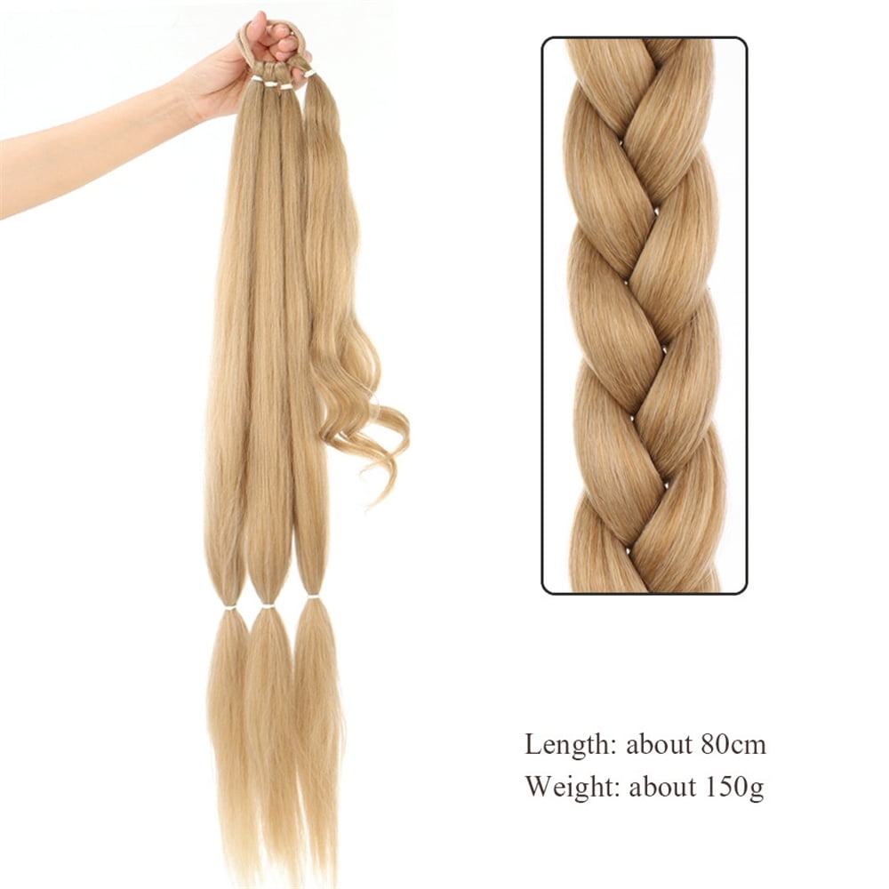 2 Pcs 33.8in Extension Braid Extensions piece with Elastic Band Extension Scrunchie with for Ladies Women - Image 3
