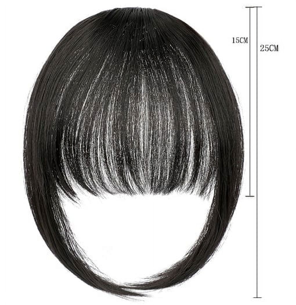 in Bangs Real Hair - 2024 New Wispy Real Hair Bangs in Human Hair, Fringe Curtain Bangs Hair on Wiggy Front Hair Piec... - Image 6