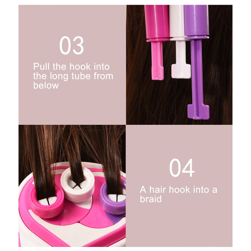 Hair Twisting Tool, Automatic Hair Braider Electric Rollers Hair Braider Hair Braiding Machine Girls Quick Twist Hair Braider Machine Stylin - Image 5