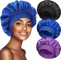 3 PCS Satin Bets for Black Women,Hair Bet for Sleeping, Satin Hair Cap for Curly Hair,Bet for Men,Bets Pack A