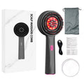 3-in-1 Comb for Men with 630nm Red Light Therapy, Scalp Massager Brush, Oil Applicator, 72 Teeth & 8 Roller Balls, Re...