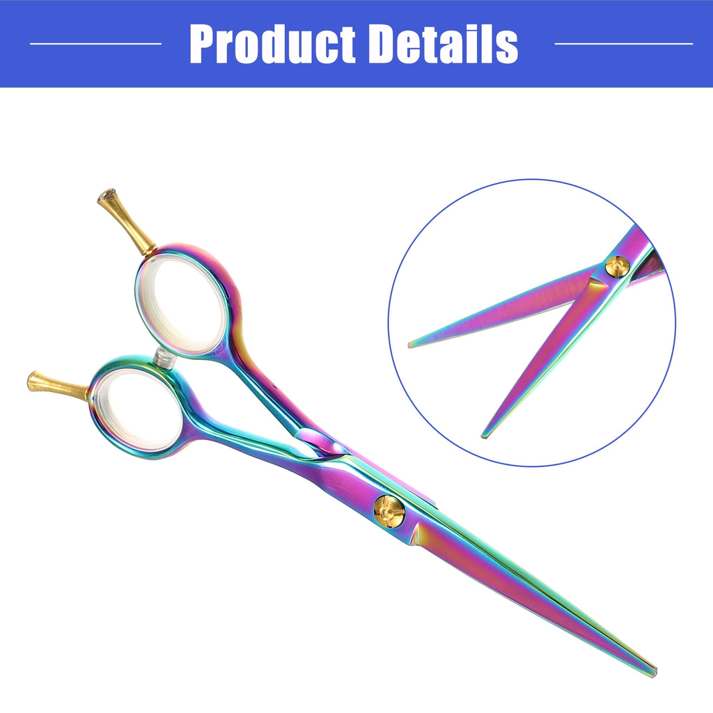 Vocoste Hair Scissors Hair Cutting Scissors Stainless Steel Razor Hair Trimming Scissors 5.9" Long Multicolour - Image 5
