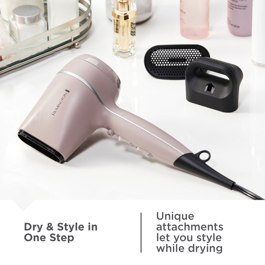 Pro Wet2Style Ceramic Ionic Hair Dryer with 4 Attachments, Purple - Image 4