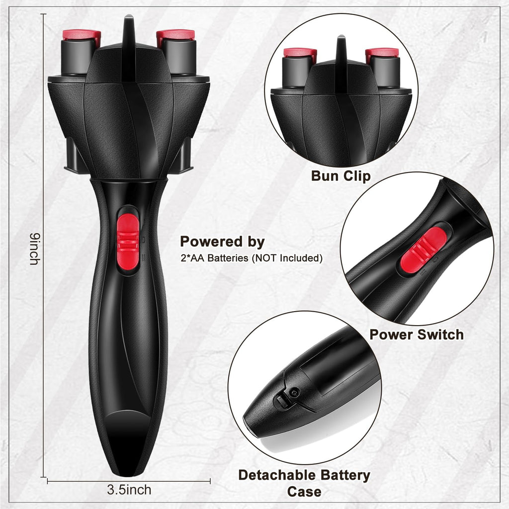 Auto Smart Styling Tools, Electric Quick Twister and Machine, Battery Powered for Tangling Styling - Image 3