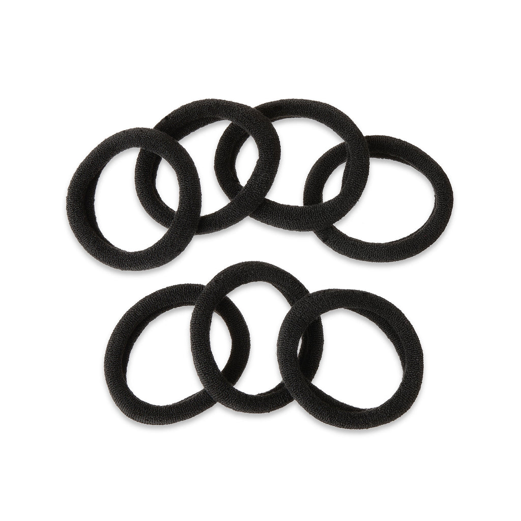 Nylon Ponytail Holders, Black, 20 Count - Image 3