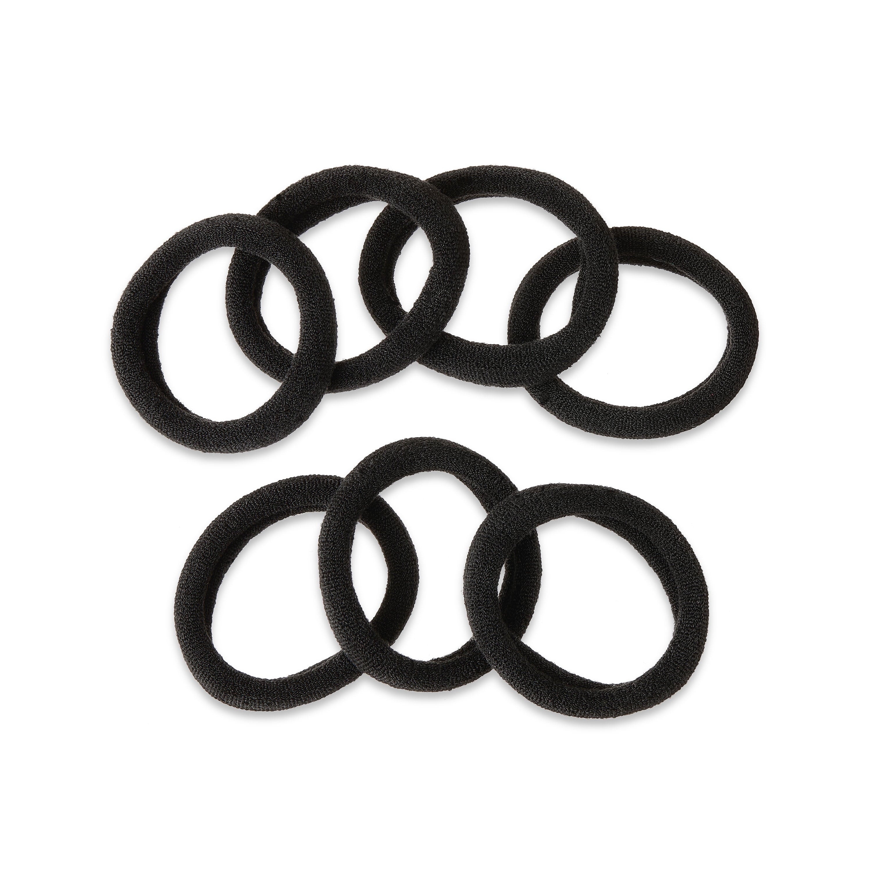 Nylon Ponytail Holders, Black, 20 Count - Image 3