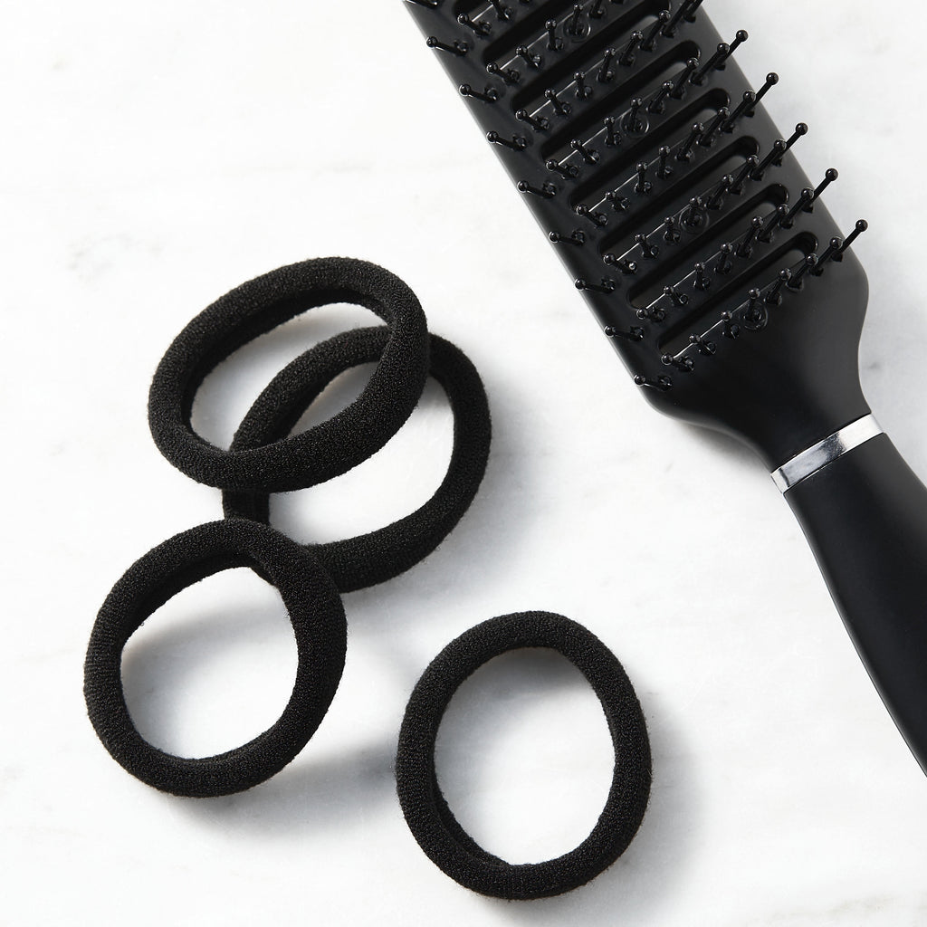 Nylon Ponytail Holders, Black, 20 Count - Image 2