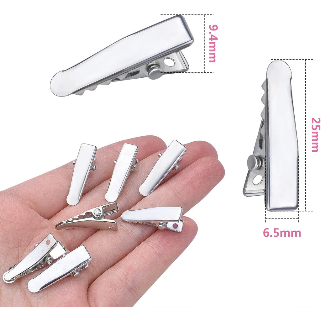 100pcs Alligator Duckbill Hair Clips Metal Single Prong Hair Clip Hairpins Teeth Bows Professional Sectioning Clips DIY Hair Accessories for - Image 4