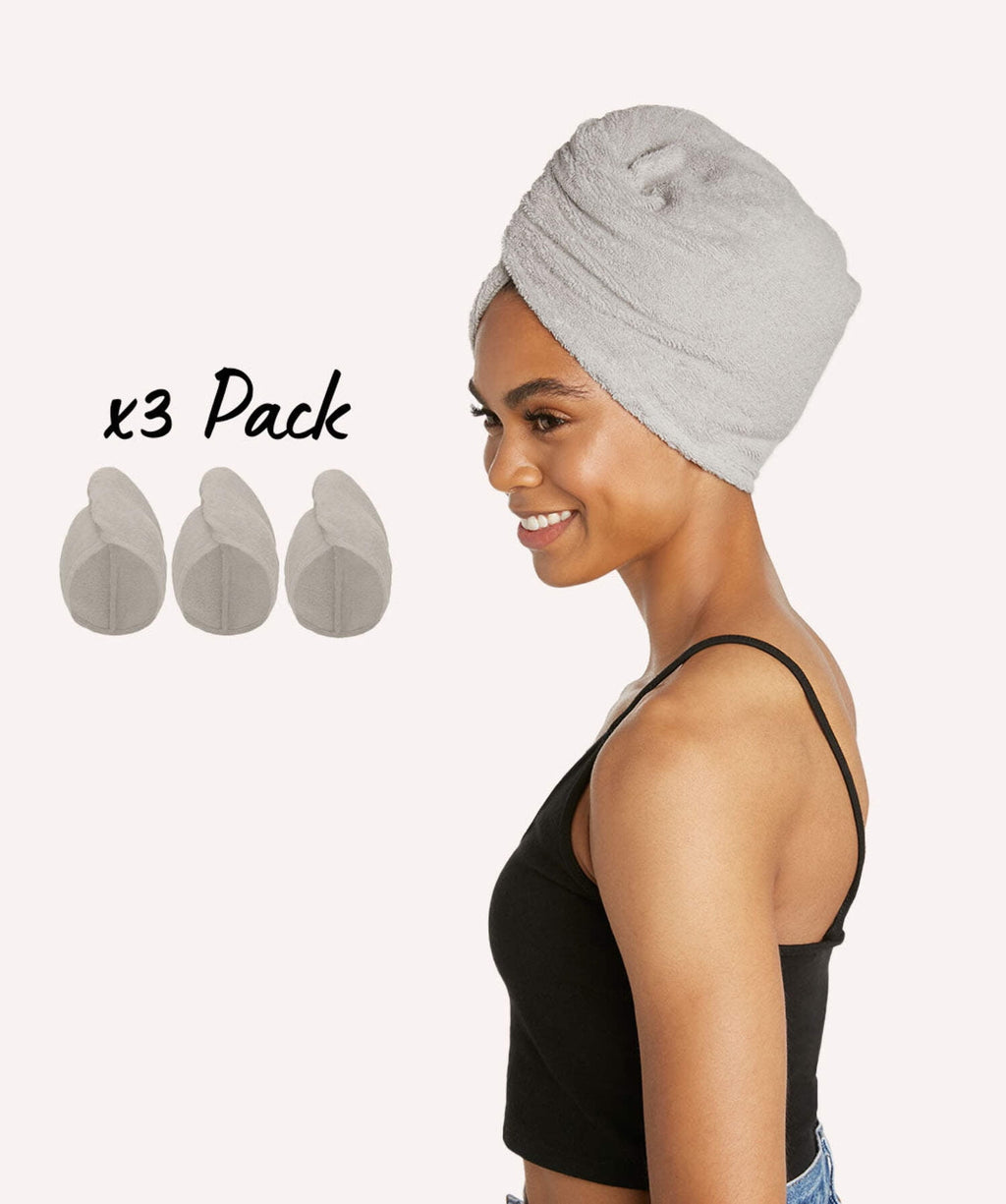 Towel Wrap 3 Pack Turban 100% Cotton 3‑Pack White - Image 5