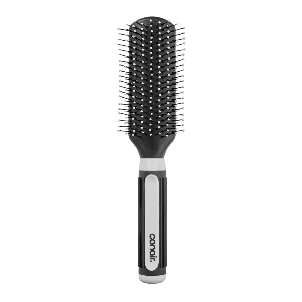 (2 pack) Conair Grip & Shape Nylon Bristle All-Purpose Hair Brush, Colors Vary - Image 2
