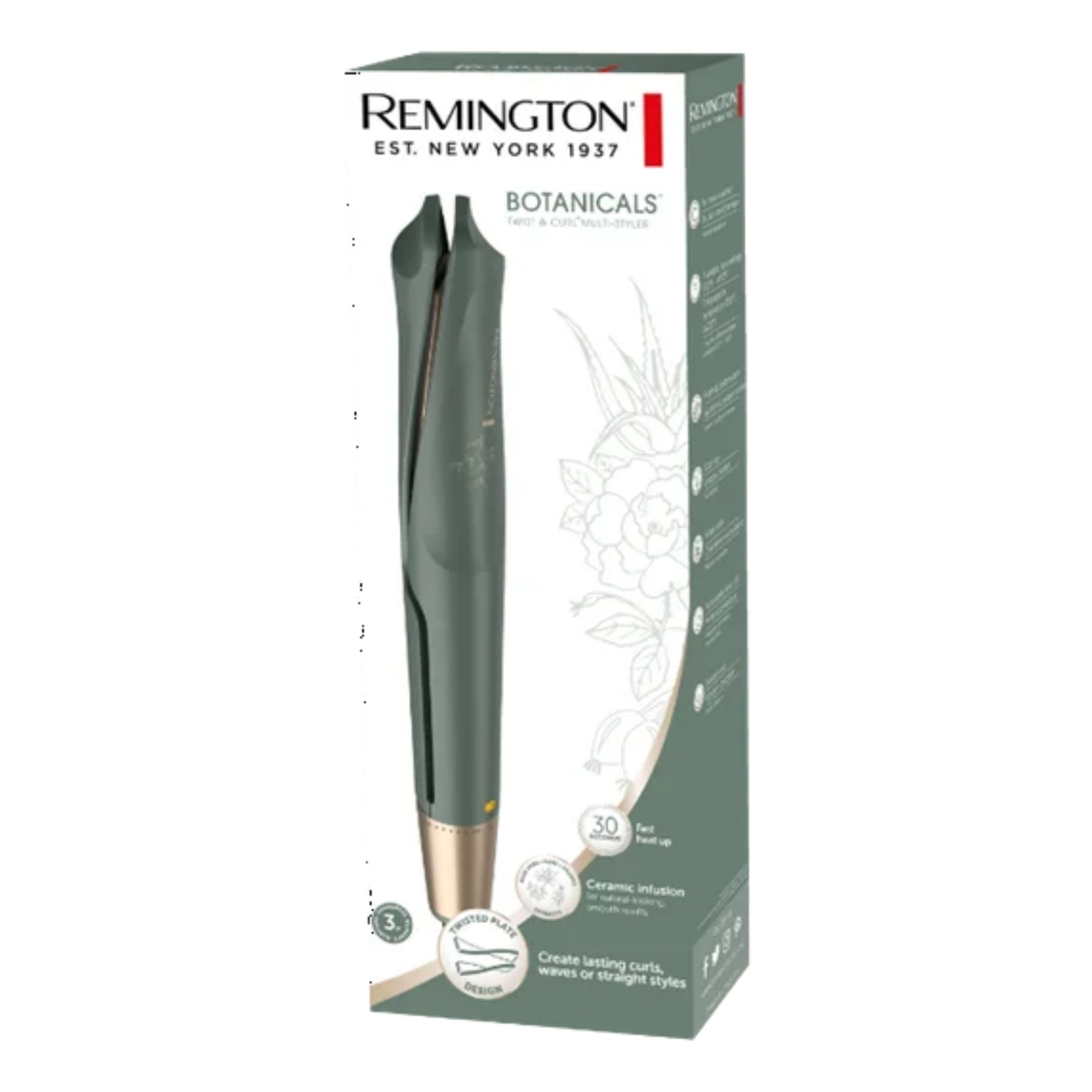 & Curl Multi-Styler, Ceramic, 7 Heat Settings, Green - Image 3