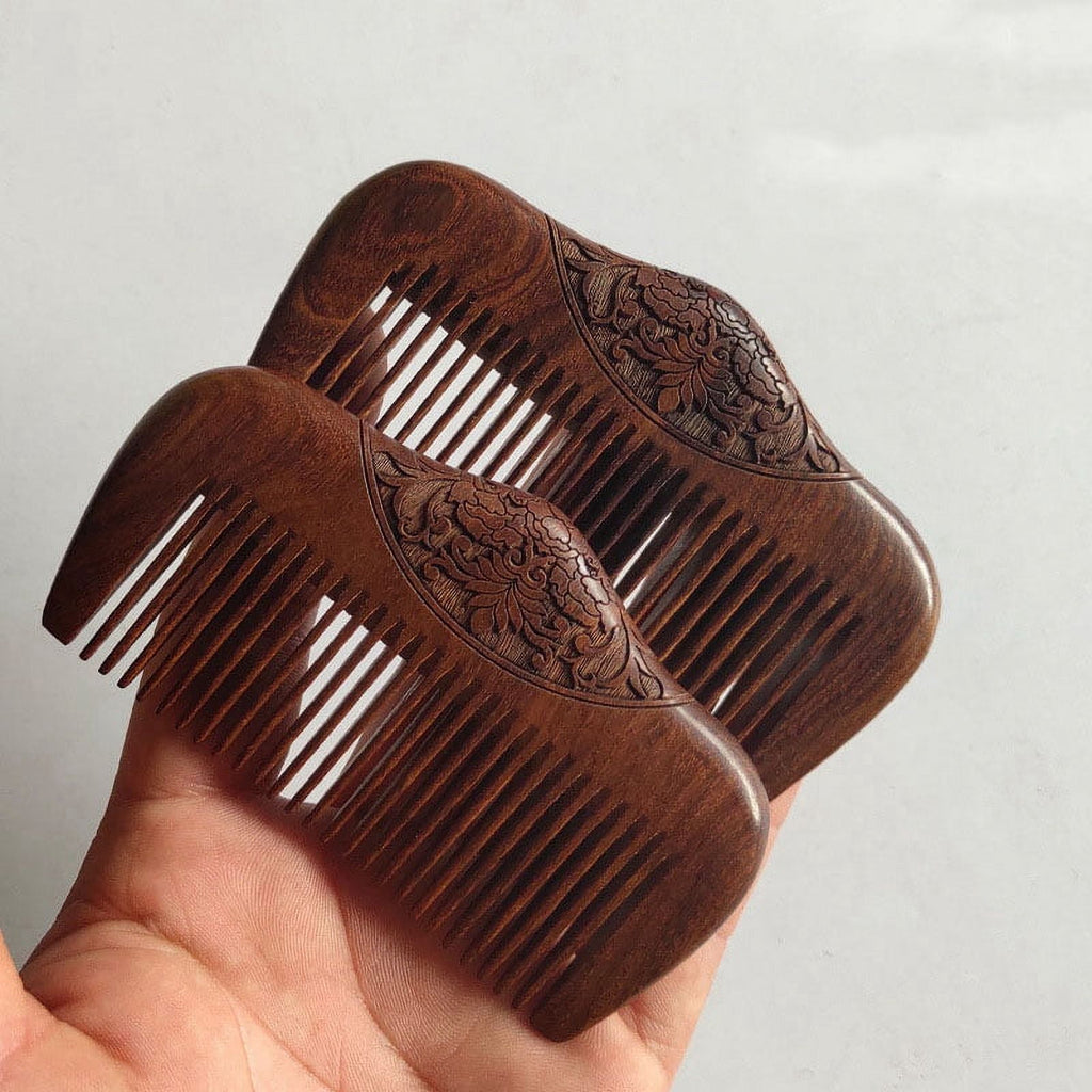 Pocket Comb Sandalwood Super Narrow Dent Wood Combs Static Lice Beard Comb Hairstyle Sandalwood Comb - Image 3