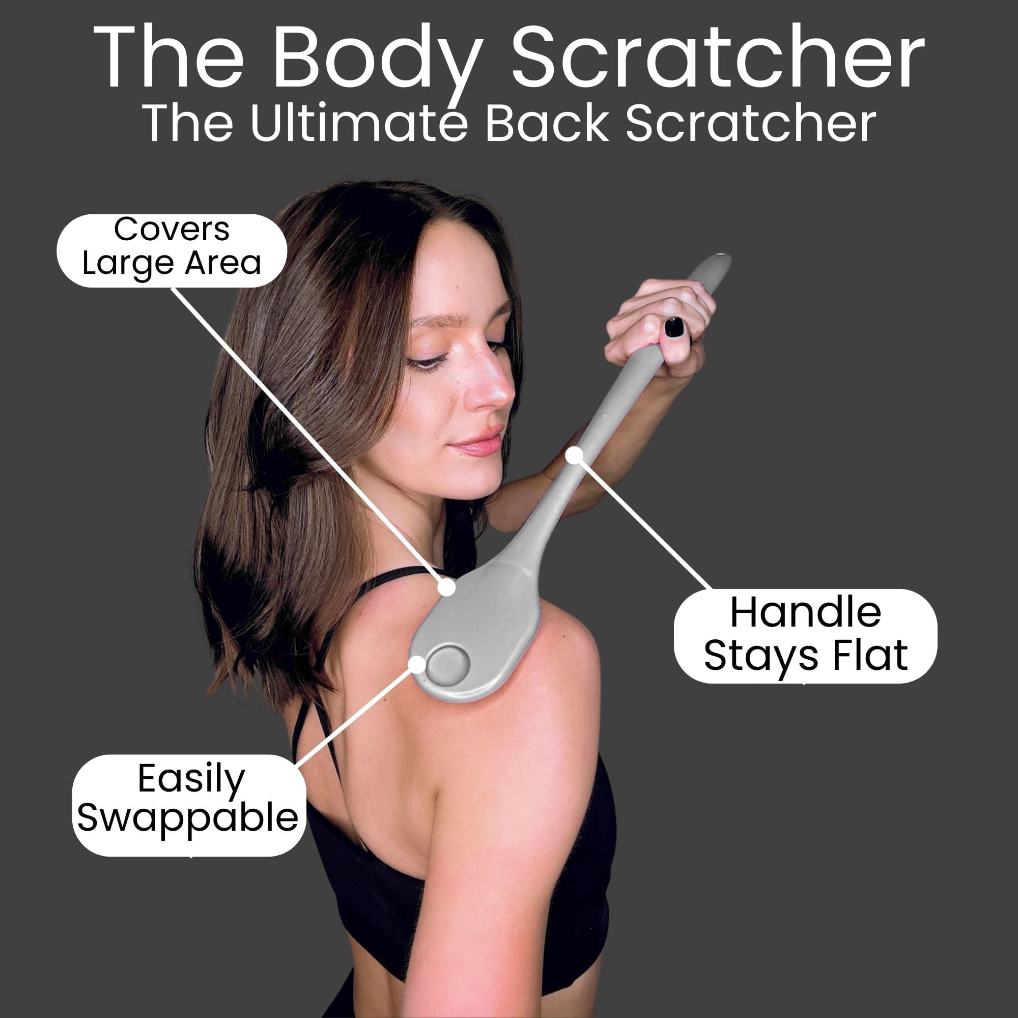 The Ultimate Back Scratcher, Scalp Massager, Back Massager & Exfoliator - Large Scratch Surface & Long Sturdy Handle - Image 2