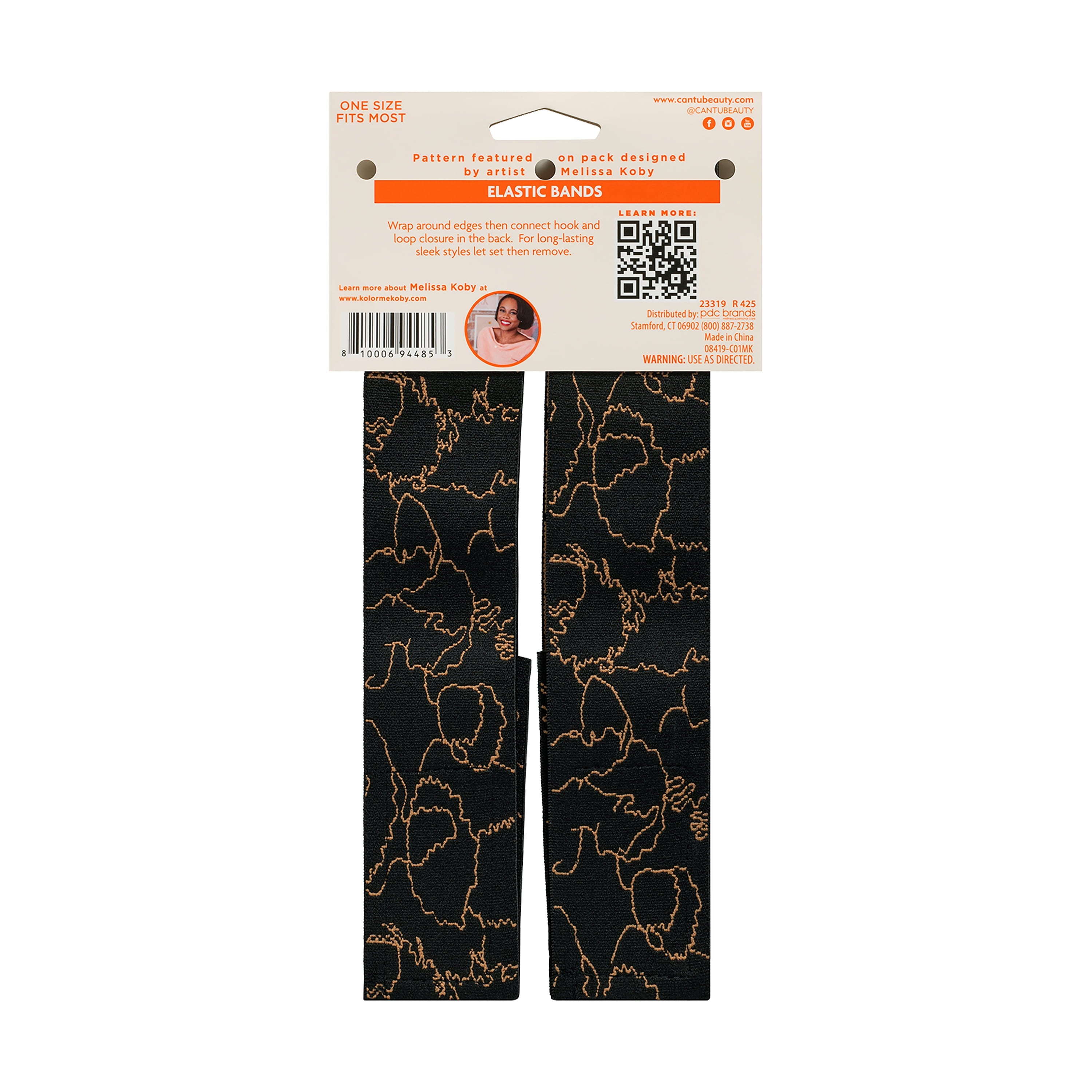 Headband, Black & Gold, 2ct - Image 6