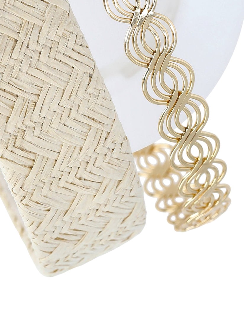 Women's Woven and Goldtone Headband, 2-Pack - Image 4