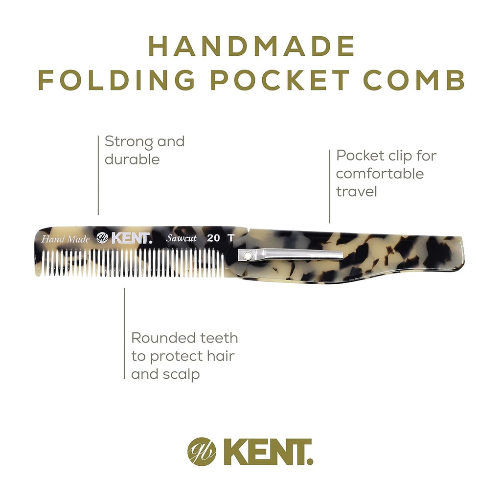 Folding Pocket Comb for Men, Fine Tooth Hair Comb Straightener for Everyday Grooming Styling Hair, Beard or Mustache,... - Image 5