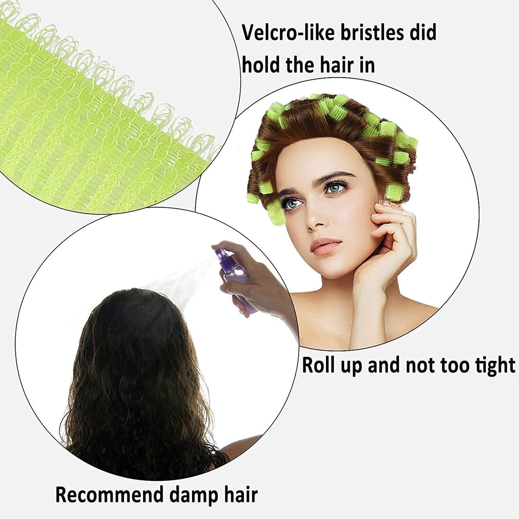 Grip Curlers for , Short Roller Sets, No heat Salon dressing Curlers for Women, Pack of 12 Small 0.6 Inch (Random Color) - Image 2