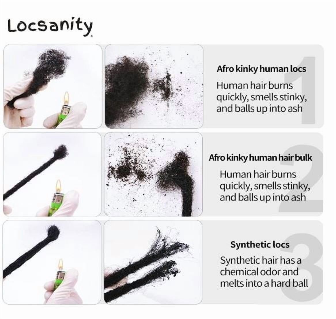 Bulk Hair for Locs, Repair, Extensions, Twists & Braids, 8" (1 oz), 613 Light Blonde - Image 3
