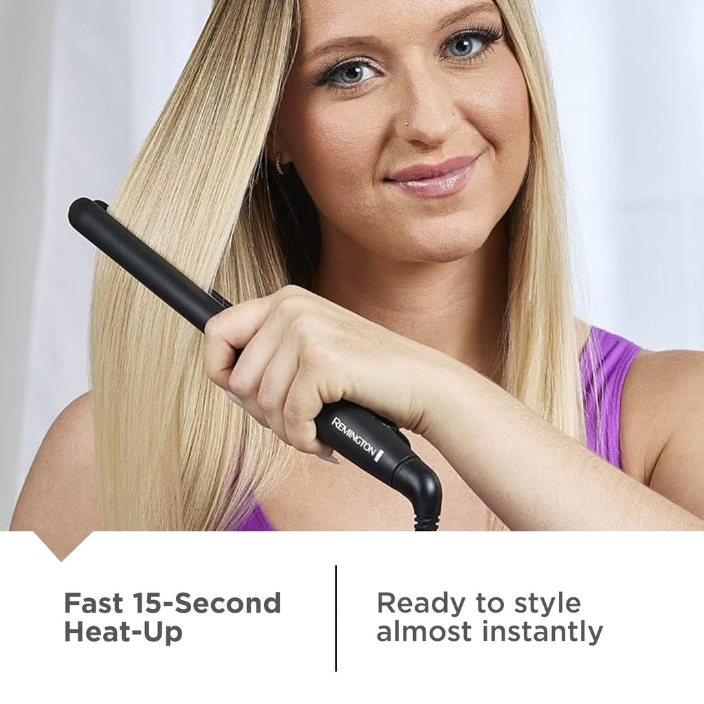 & Style Extra Slim 0.5" Straightener with Ceramic Titanium Plates and Anti-Static Technology, Black - Image 6