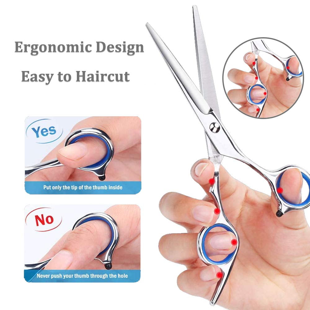 Scissors Set Professional Scissors Tools, 12 Pcs Stainless Steel Barber Kit dresser Scissors Set Salon Home Shear Kit... - Image 6