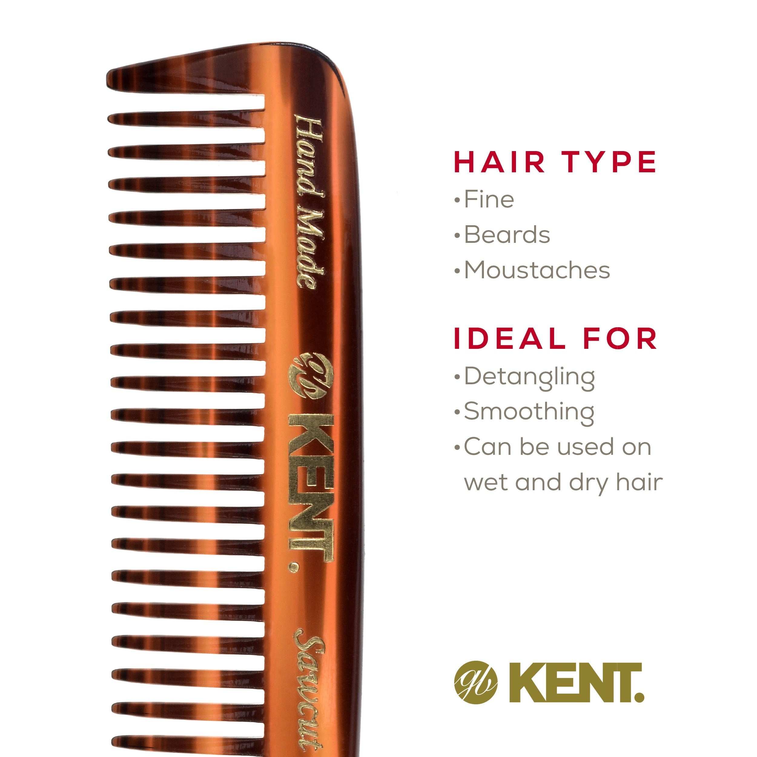 Mini Beard Comb for Men, Wide Tooth Men's Comb, Mustache Comb and Beard Combs for Facial Hair, Small Pocket Sized Tra... - Image 6