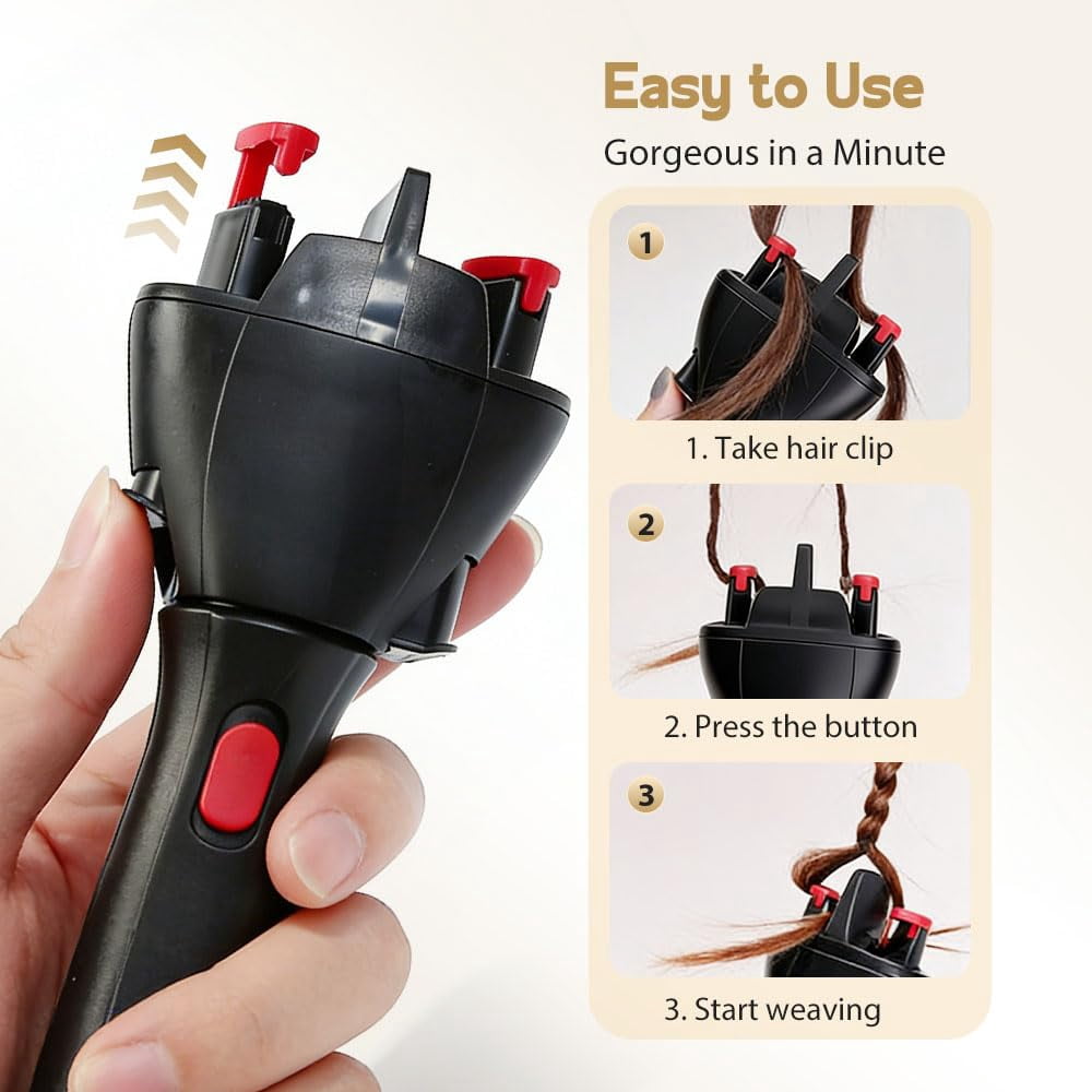 Auto Smart Styling Tools, Electric Quick Twister and Machine, Battery Powered for Tangling Styling (B) - Image 5