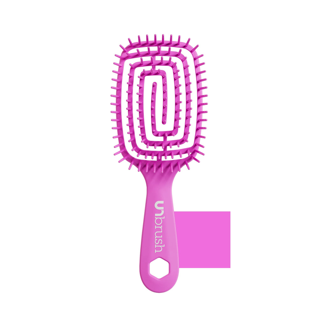 Flex Detangling Brush, Pain-Free Brushing on All Wet or Dry Hair Types, Pink, 8" - Image 3