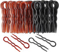 40 Pieces U Shaped Hair Pins, Plastic Large Hair Pins for Buns, Secure Hold Bobby Pins Hair Grips, Fast Spiral Hair Braid Twist Styling Hair