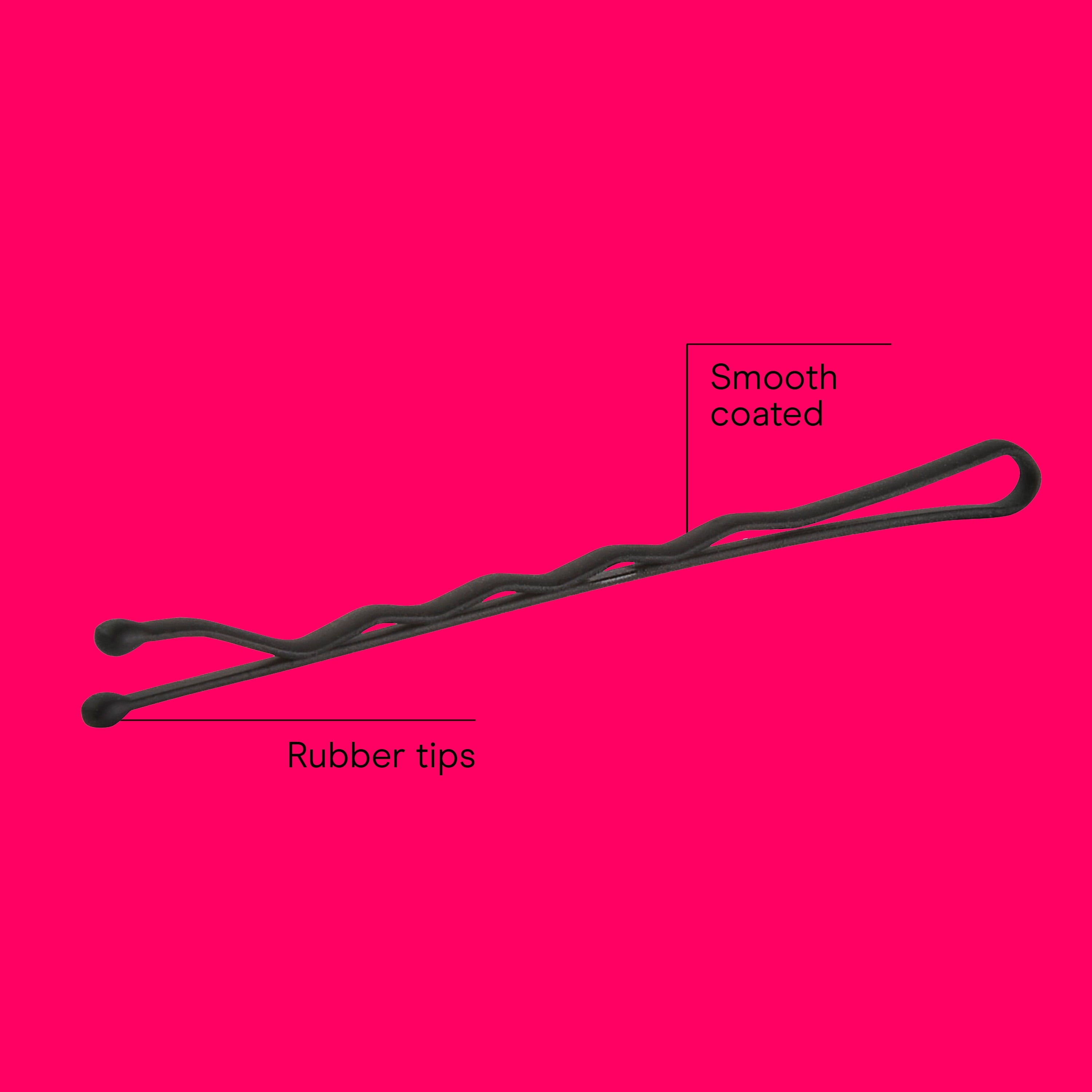 Conair Styling Essentials Bobby Pins, Black, 200 Count with Storage Pouch - Image 2