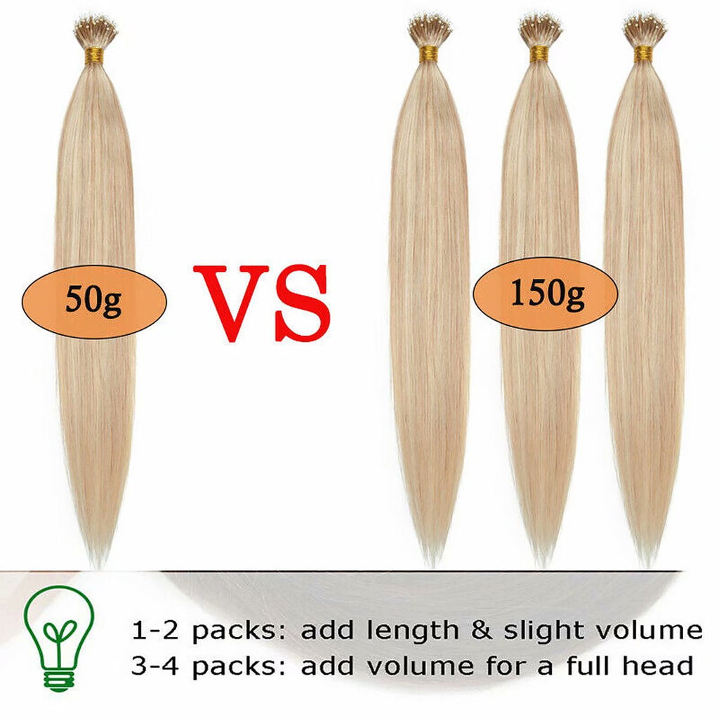 MY-LADY Nano Ring Beads Human Hair Extensions Micro Loop tip Russian Hair Highlight Hairpiece 16"-24" - Image 6