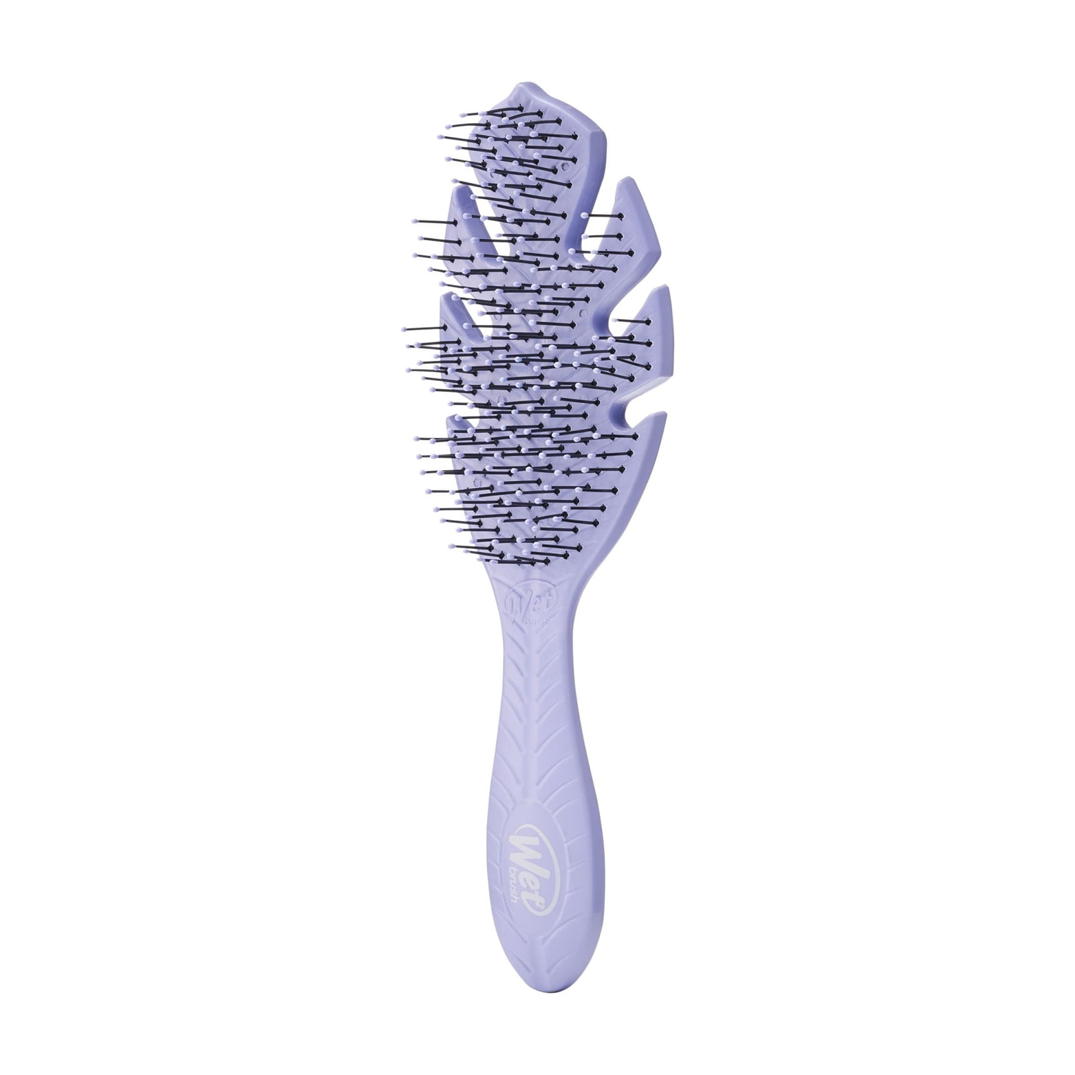 Green Hair Detangler, Soft, Flexible Bristles, Purple 1 Ct, Or Dry Hair - Image 4