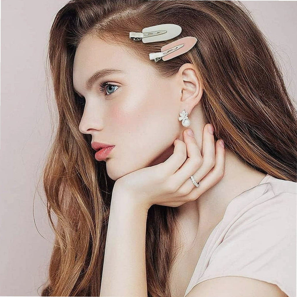24 Pcs No Bend Hair Clips, No Crease Curl Pin Clips Creaseless Hair Clips, for Styling Sectioning Hairstyle Bangs Wav... - Image 3