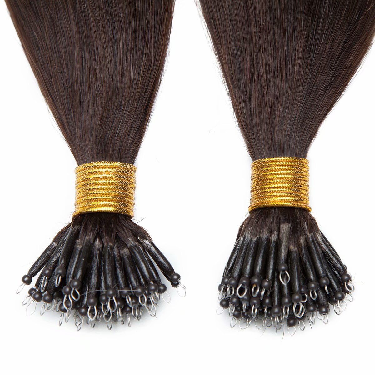 MY-LADY Nano Ring Beads Human Hair Extensions Micro Loop tip Russian Hair Highlight Hairpiece 16"-24" - Image 3