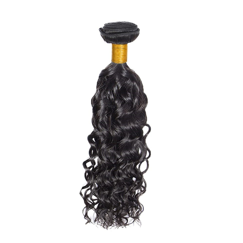 Hair Water Human Hair Bundles Brazilian Virgin Hair 20in Natural Black Wet and Wavy Human Hair Extensions for Women, Full Volume, Soft Touch - Image 2