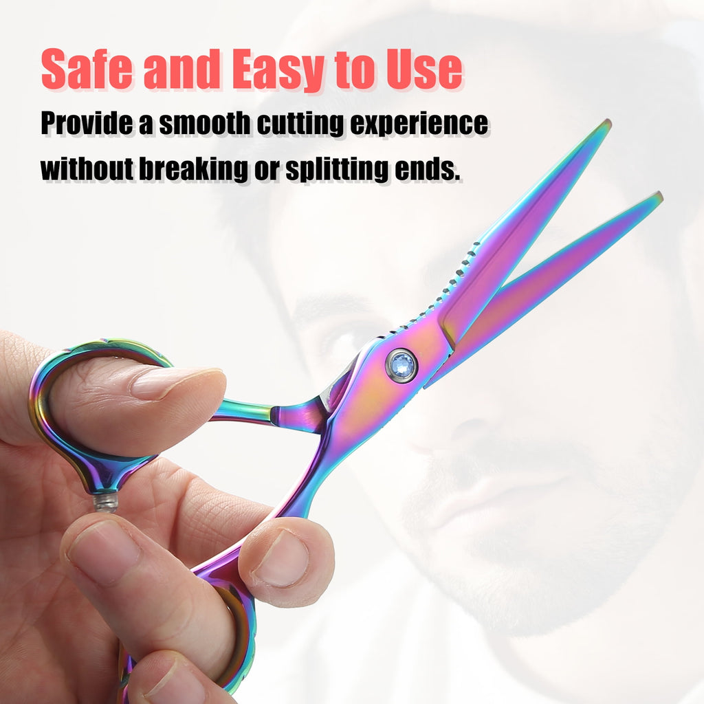 Professional Hair Cutting Scissors 6.5inch Barber Scissors Multicolor - Image 6