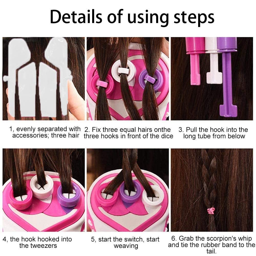 Electric Hair Braider Hair Braiding Machine Hair Twisting Tool Electric Rollers Hair Braiding Device Tool Fashion Sal... - Image 3