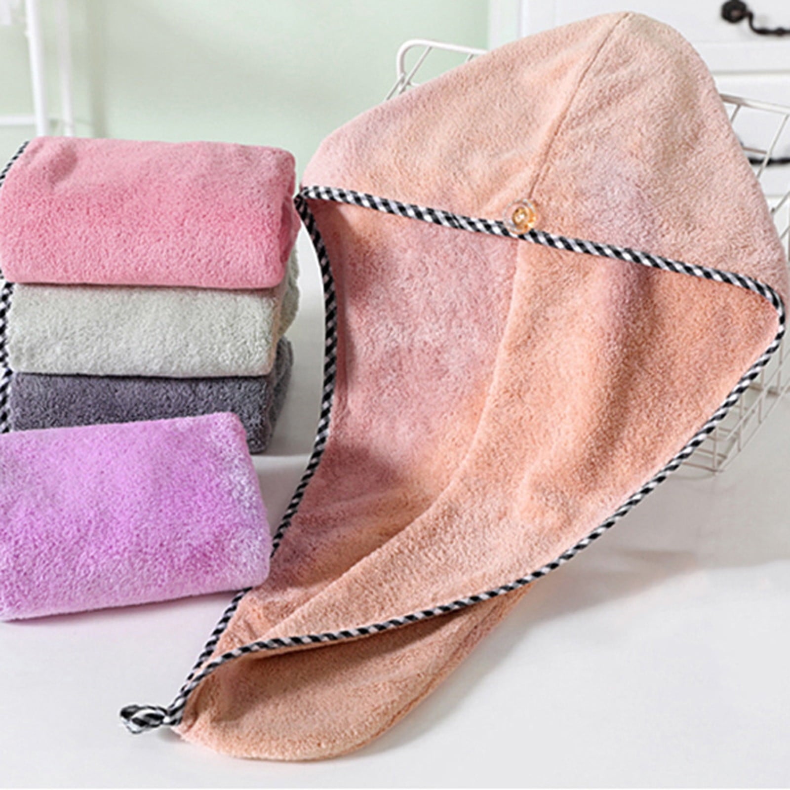 Wrap for Women - Soft Absorbent Quick Dry Shower Cap for Long and Short s, Turbans for Women, Wet and Curly Wrap s - Image 3