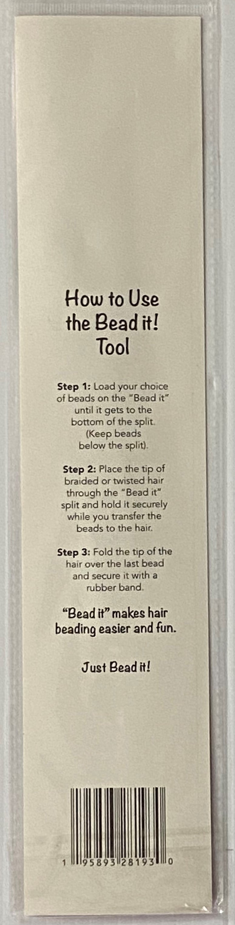 & Bead It Tool Automatic Hair Braider with Beads Pink and Purple with Glitter - Image 2
