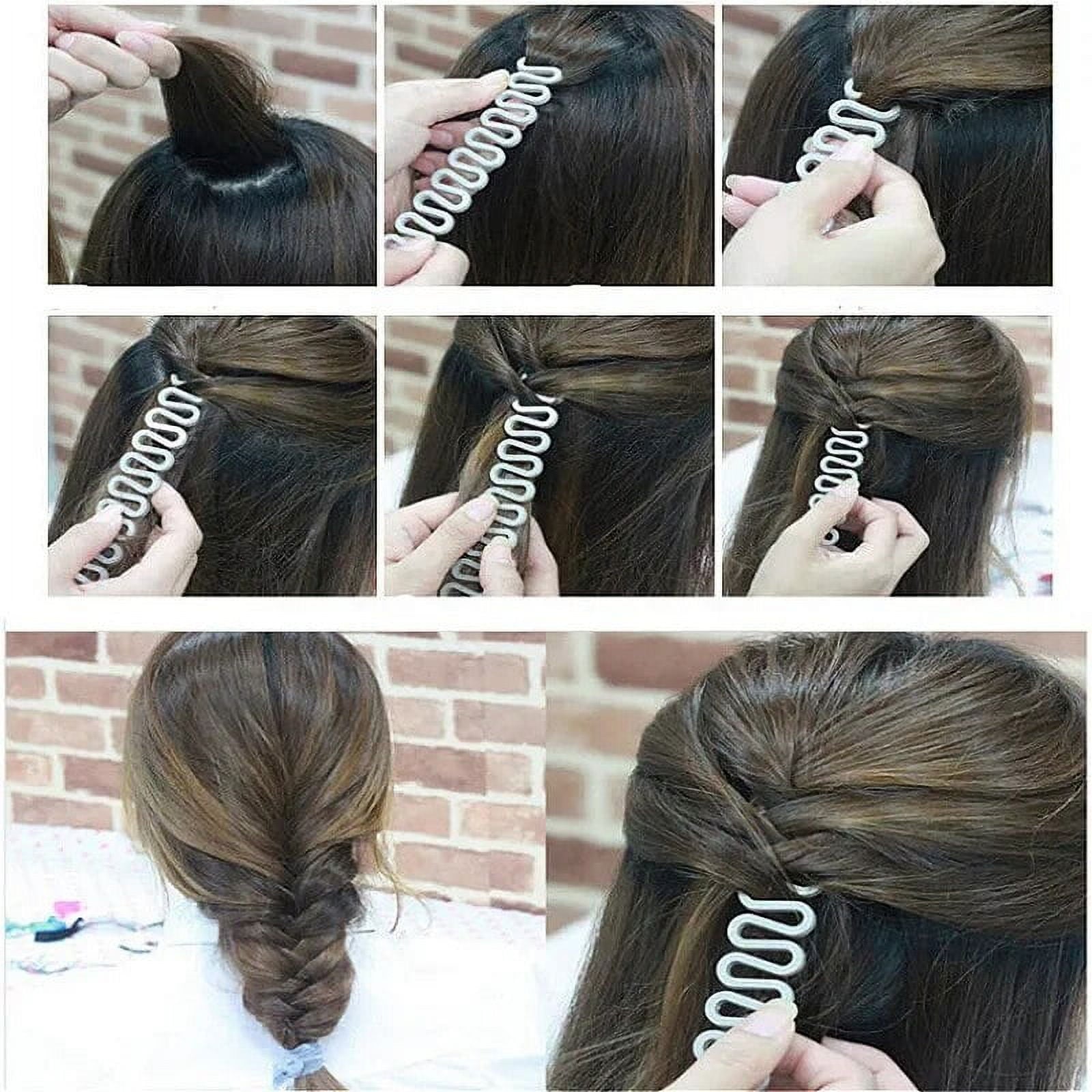 3pcs Holder Clip Wave Hair Braiding Tool Weave Hair Braider Roller Hair Twist Styling Tool DIY Accessories Women Hair Braid Tool - Image 2