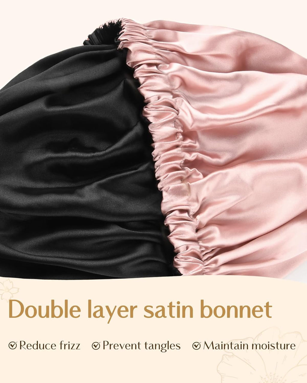 Adjustable Satin Bet Double Layer Hair Bet for Sleeping Bets for Women Hats Curly Natural Hair - Image 6