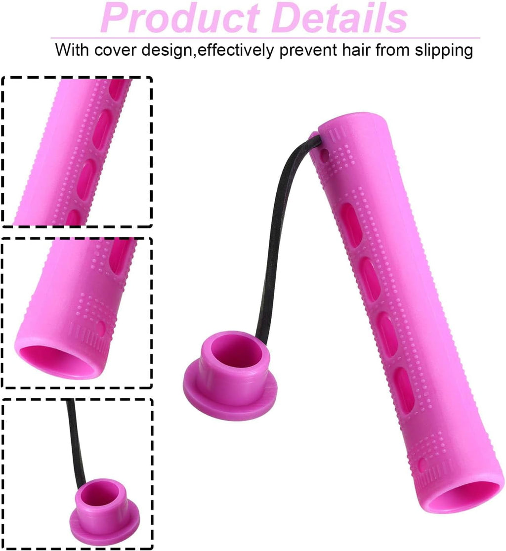 60 Pcs Hair Perm Rods Set Short Plastic Perming Rods Cold Wave Rods, 6 Sizes Hair Curling Rollers Hairdressing Tools ... - Image 5